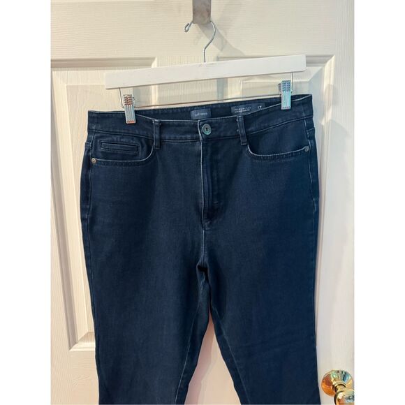 J. Jill Denim Dark Wash Premium Flex High Rose Leggings sz 12 T EUC - Picture 2 of 8